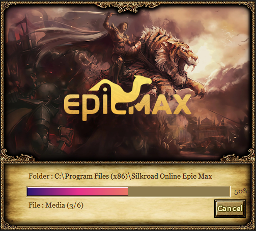 Silkroad EpicMax installer downloading media at 50 percent