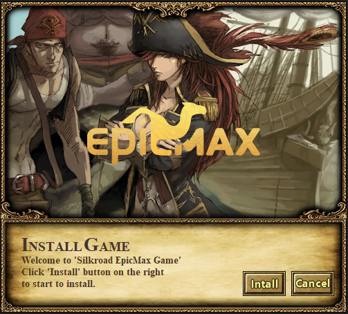 Silkroad EpicMax installer welcome screen